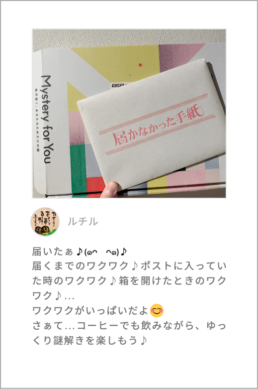 Mystery for You】毎月届く謎の定期便