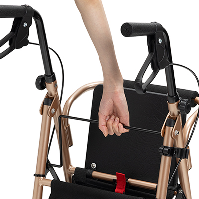 歩行車 ハッピー3（117090 117091）折りたたみ時自立 竹虎 | 快適空間