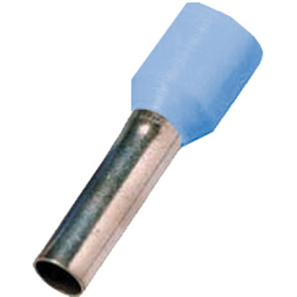 ツインフェルール端子 2X0.75-10 灰 100個入: 電線・ケーブル接続処理