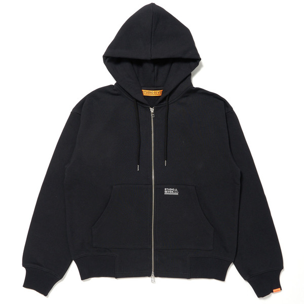 Caution Logo Basic Zip Hoodie | STUDIO SEVEN (スタジオ セブン)