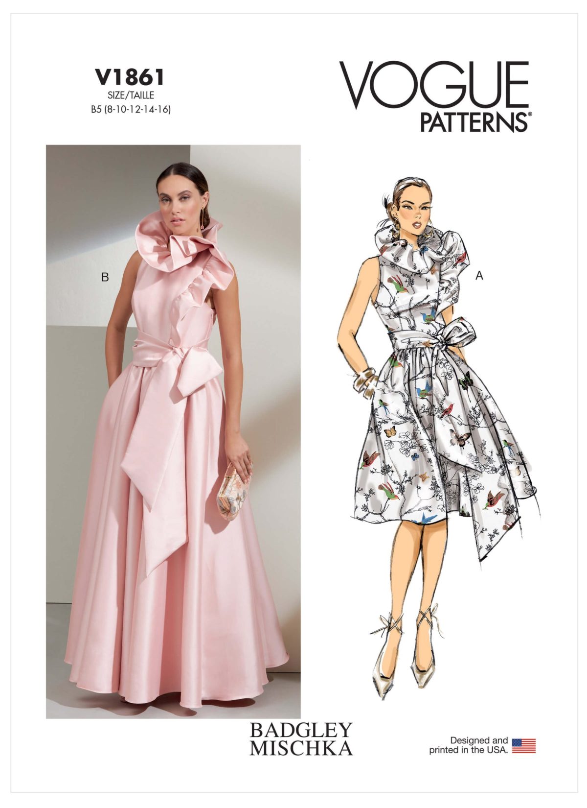 Vogue Patterns V1861 Misses' Special Occasion Dress and Sash by