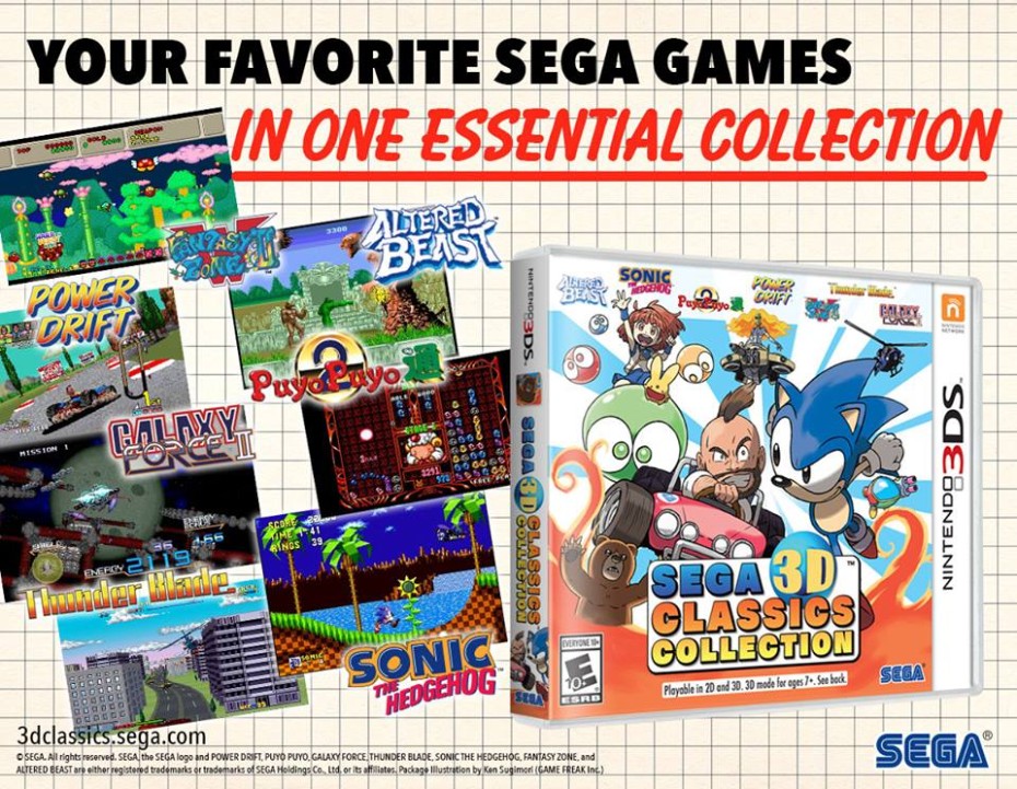 Preview: Sega 3D Classics Collection Coming to 3DS! – Sega-16