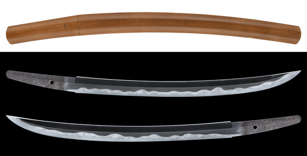 鍔 銘 因州住駿河卓置 霞月蝙蝠図鍔(TU-050416 )｜刀・日本刀の販売