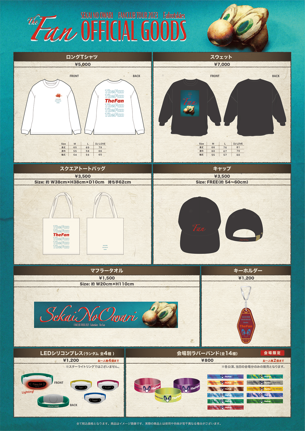 SEKAI NO OWARI FANCLUB TOUR 2023「Fafrotskies」