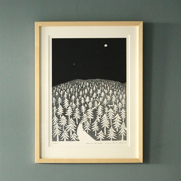 数量限定】HOUSE IN THE FOREST アートポスター 2026 / A3 フレーム