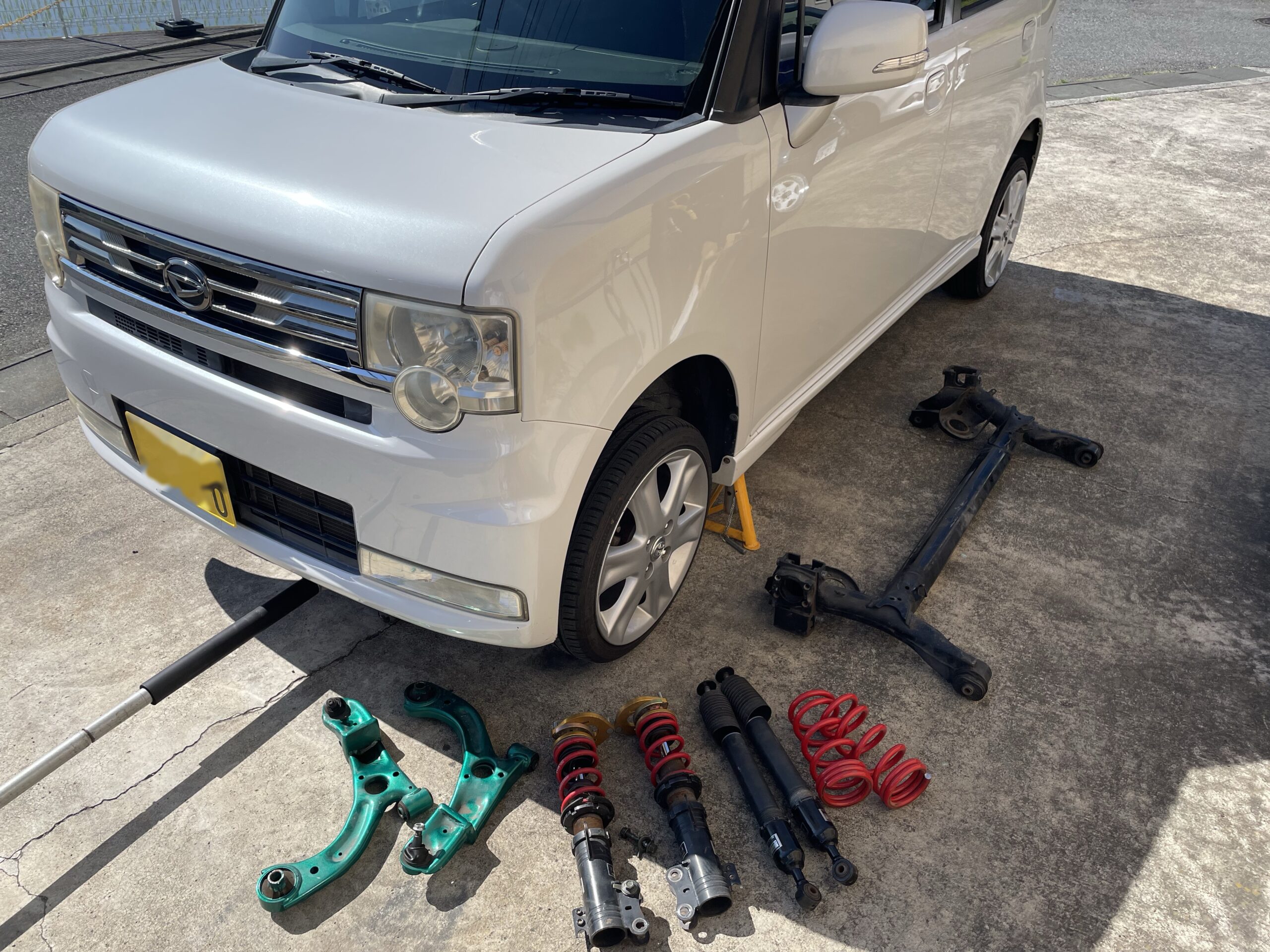 ムーヴコンテ（L575S）】足回りの流用まとめ。タントやムーヴと共通