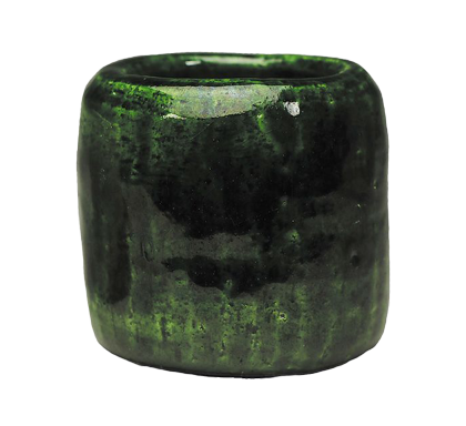 茶道具 香合 染付 羽子板 高野昭阿弥 (京都市)