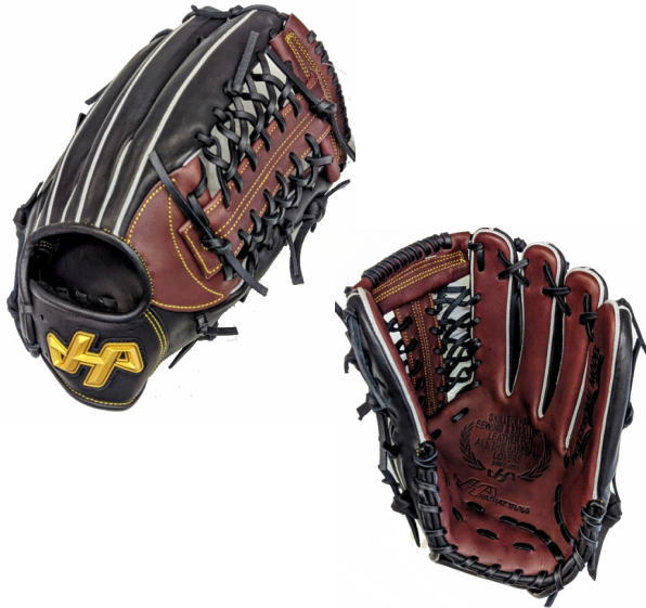 センスポ】ハタケヤマ軟式外野グラブ坂口モデルTH-YS42 黒×Tブラウン