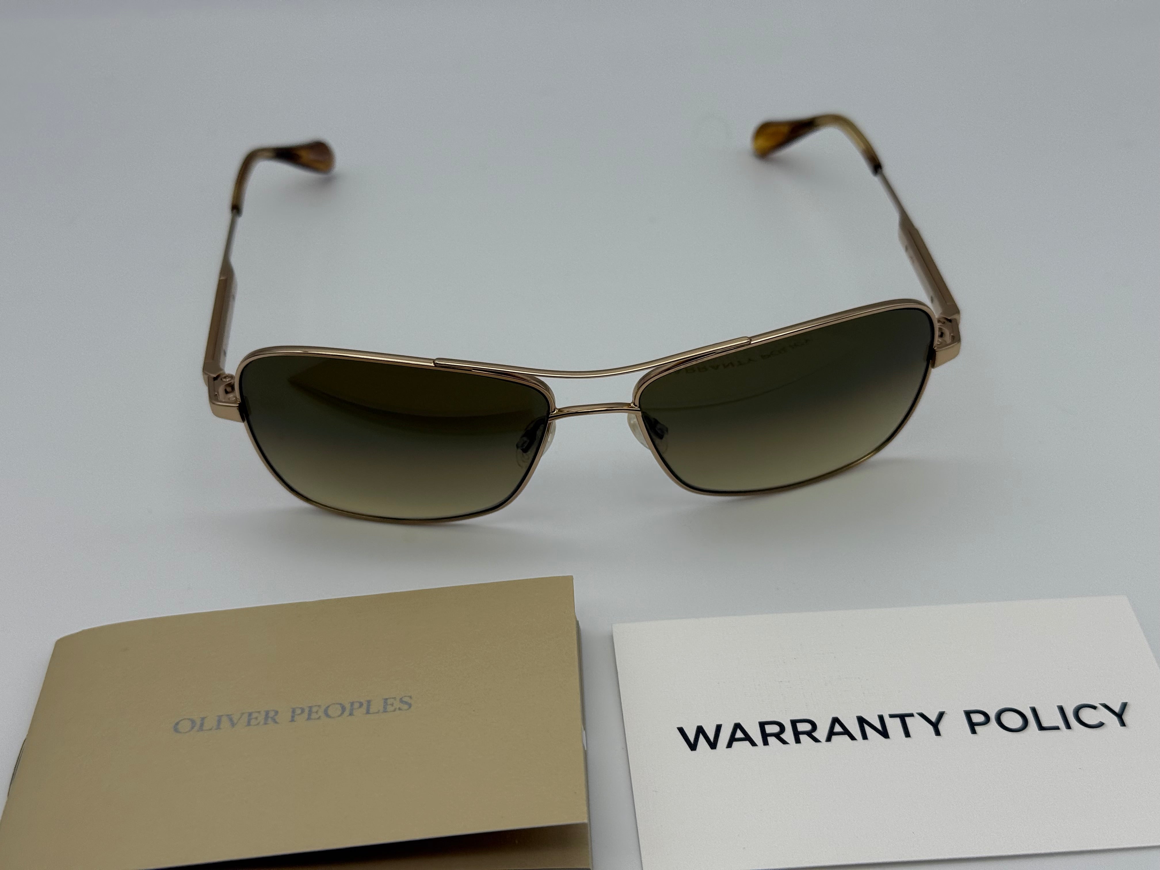 Oliver Peoples Sanford 57mm OV 1130 S Gold / Chrome Amber