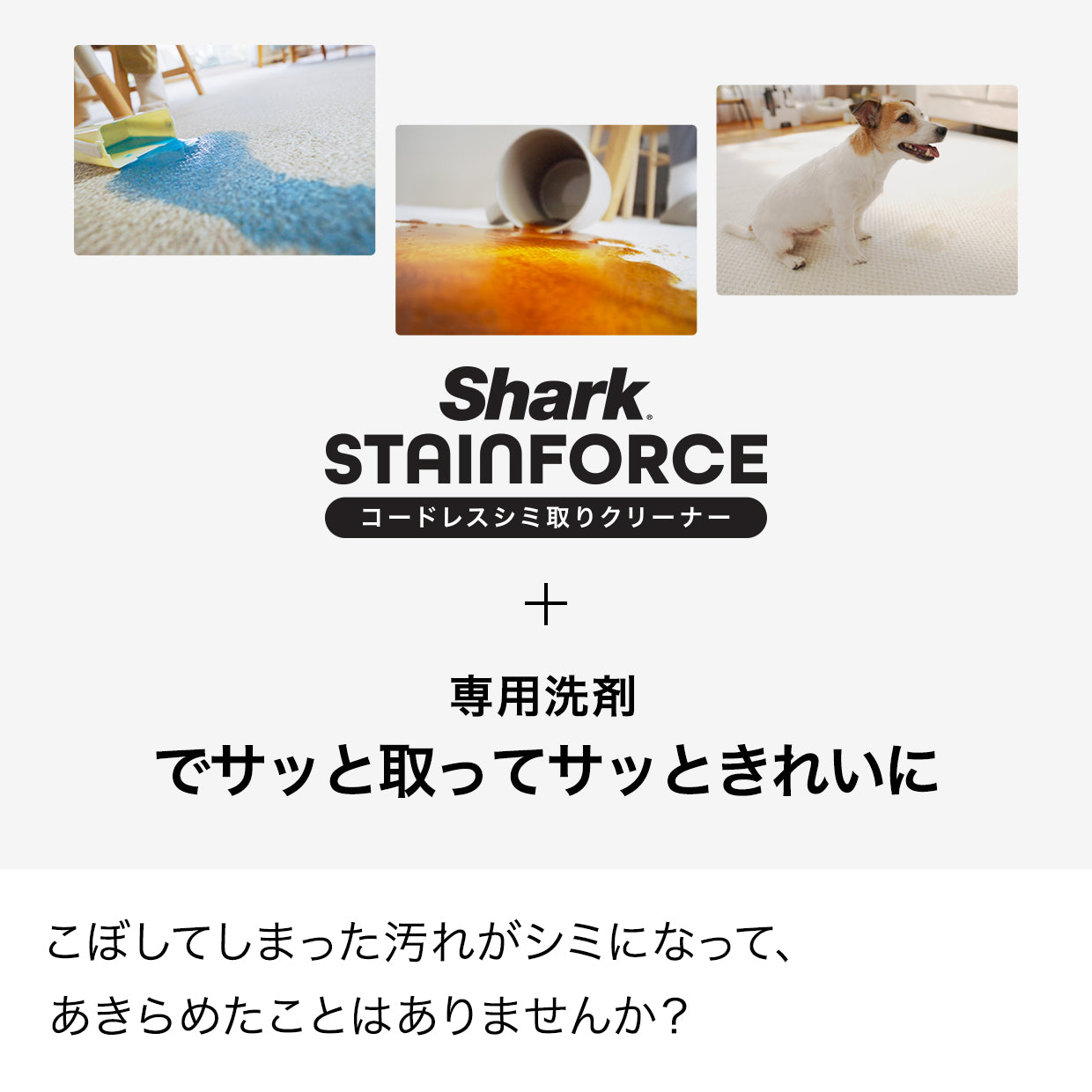 付け替え用】Shark StainForce コードレスシミ取りクリーナー 専用洗剤