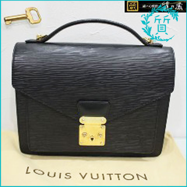 訳あり】ヴィトン エピ モンソー M52122 ブラック LOUIS VUITTON（ルイ