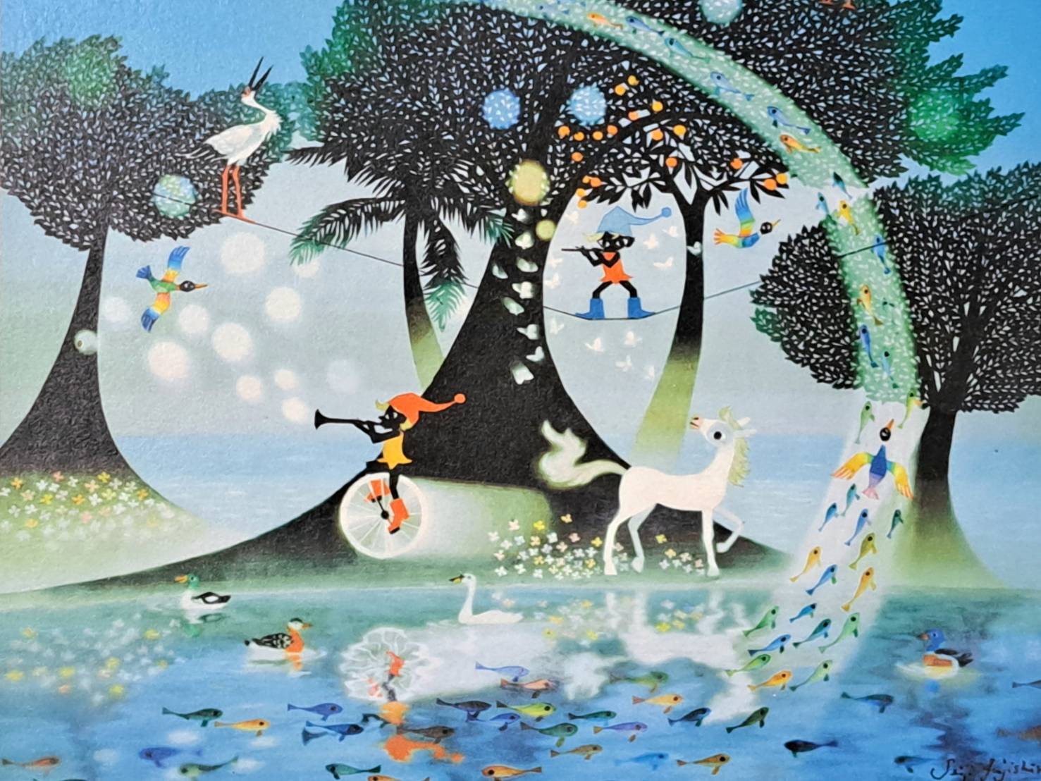 藤城清治 セリグラフ「生きるよろこび」 | 新栄堂