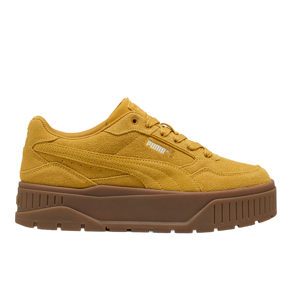 Shop Yellow Womens Karmen II Idol Suede Platform Sneakers – Shoebacca