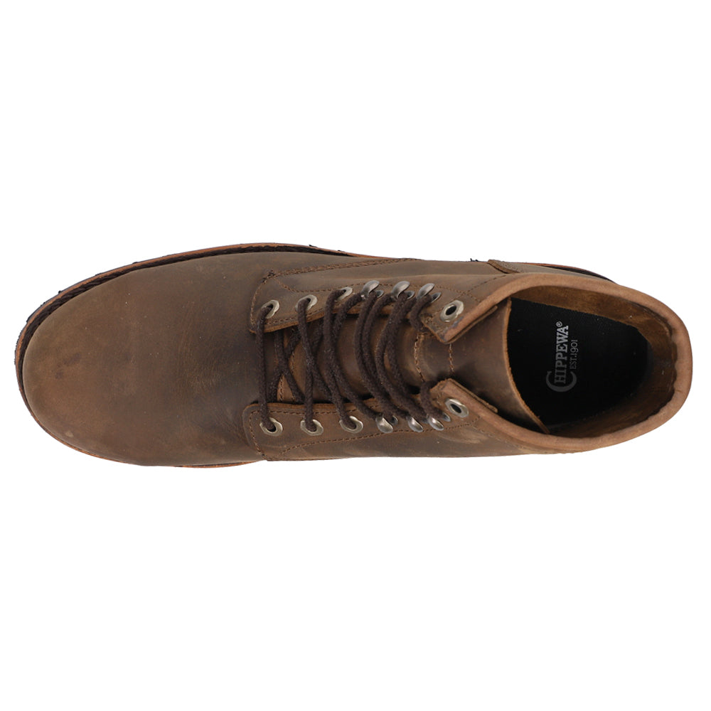 Shop Brown Mens Chippewa Classic 2.0 6 Inch Steel Toe Lace Up Work