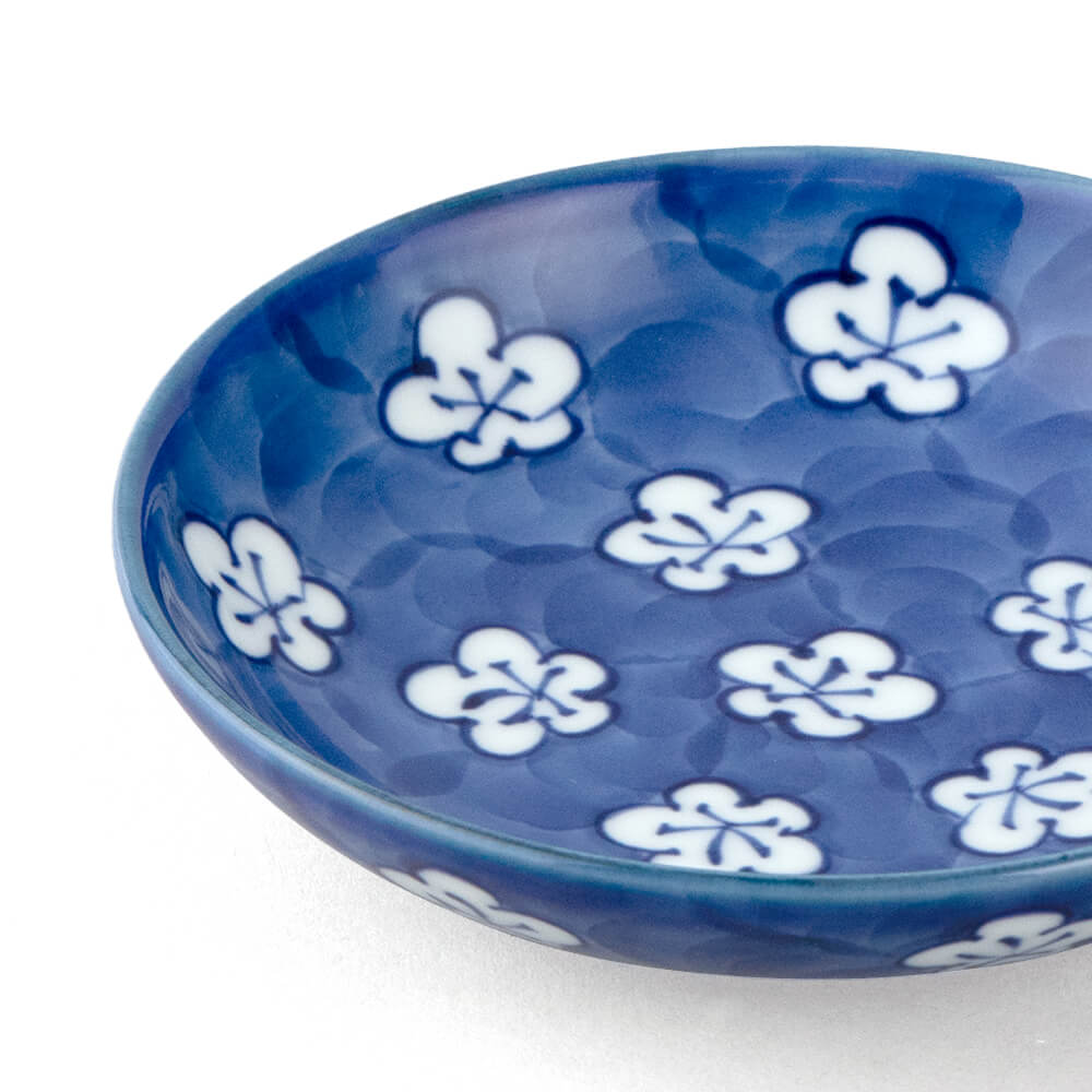 古染風梅紋 小皿 ｜ 有田焼の源右衛門窯公式オンラインショップ