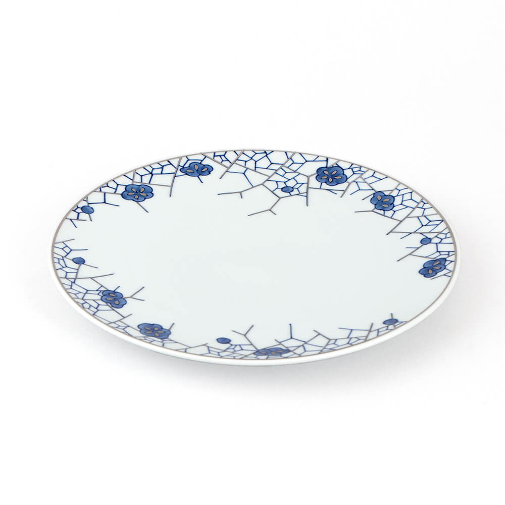 染銀彩氷裂文 皿（24cm） ｜ 有田焼の源右衛門窯公式オンラインショップ