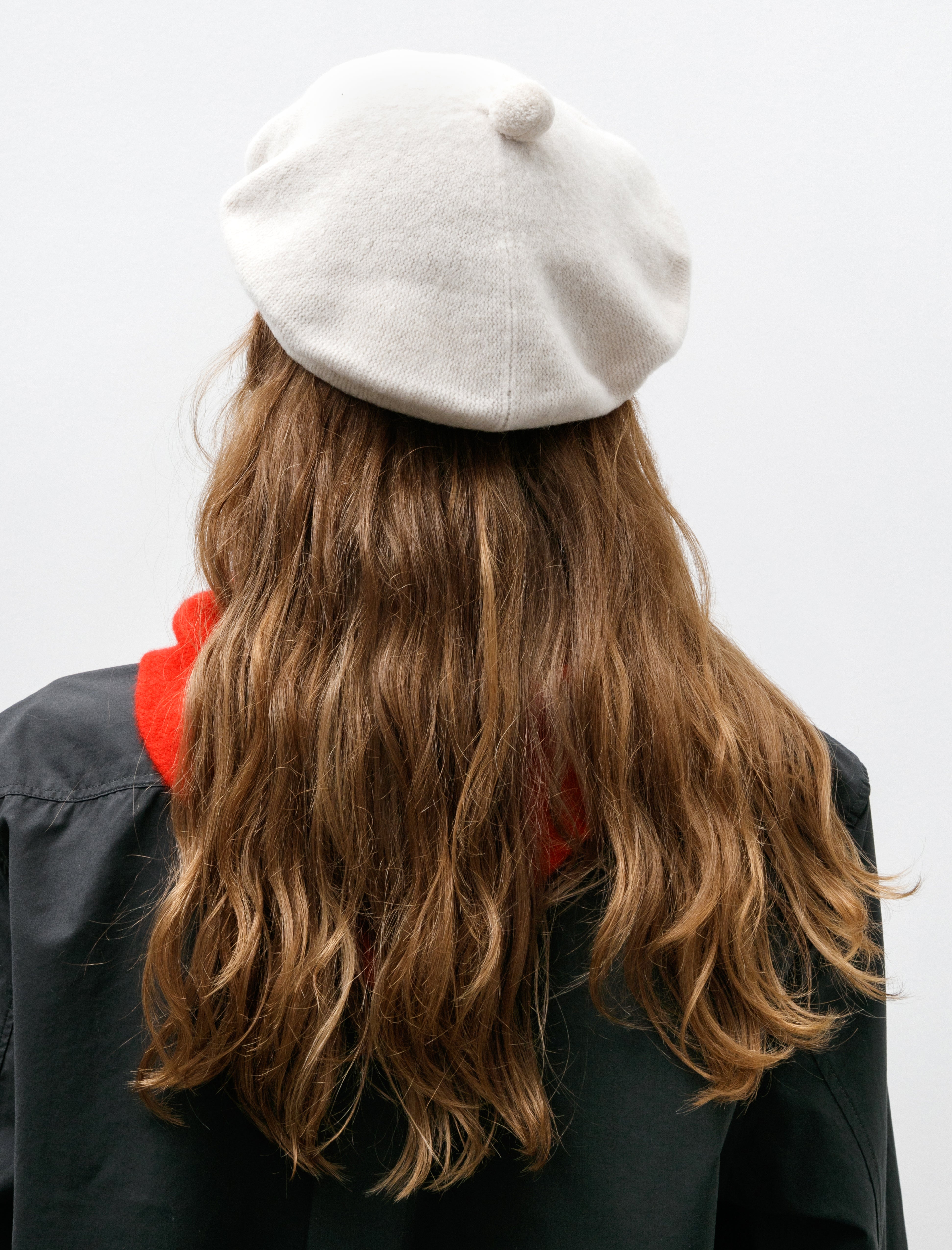 Margaret Howell Felted Pompom Beret Cream – Neighbour