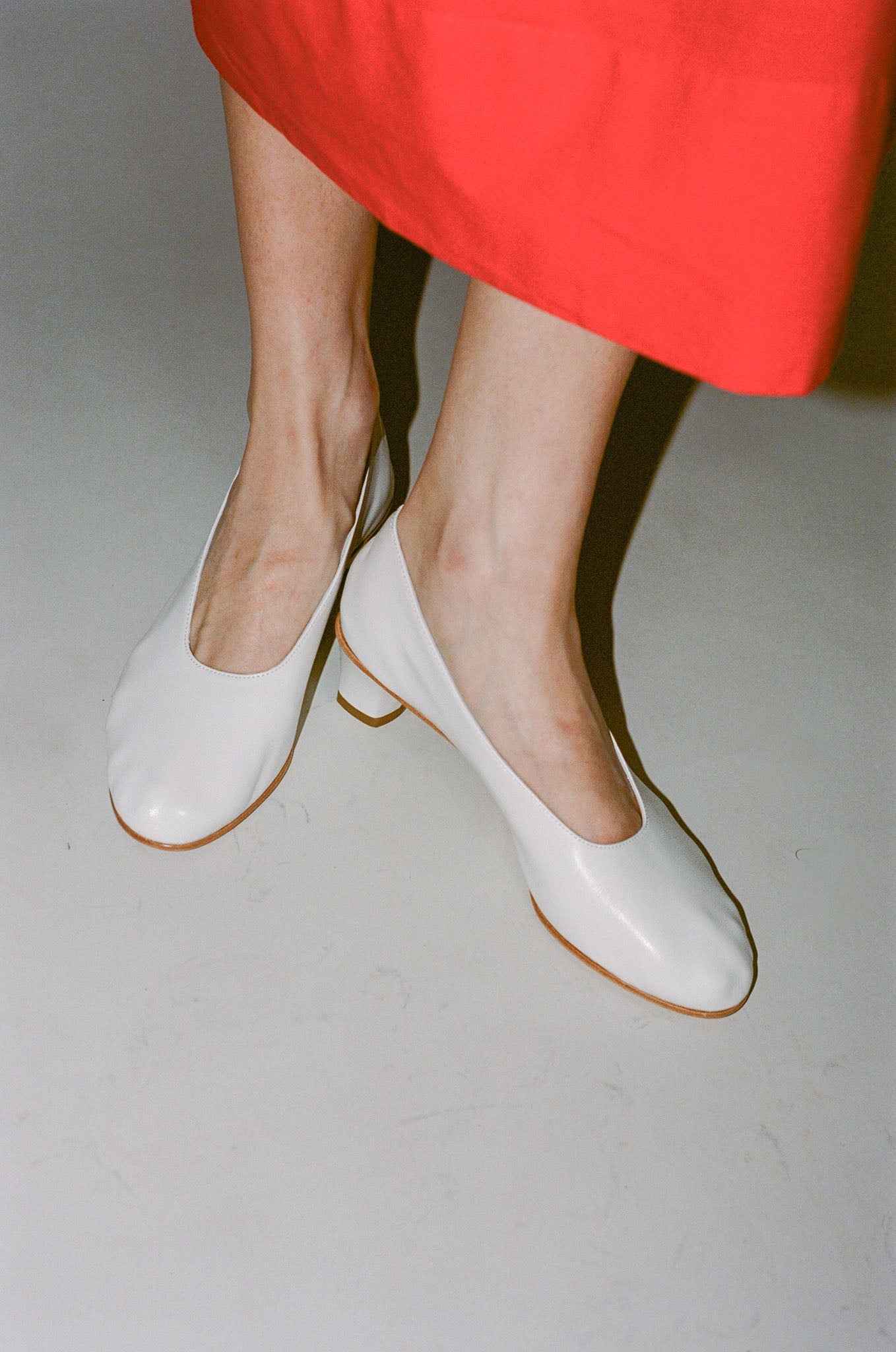 Martiniano High Glove Heel in White | NONNA