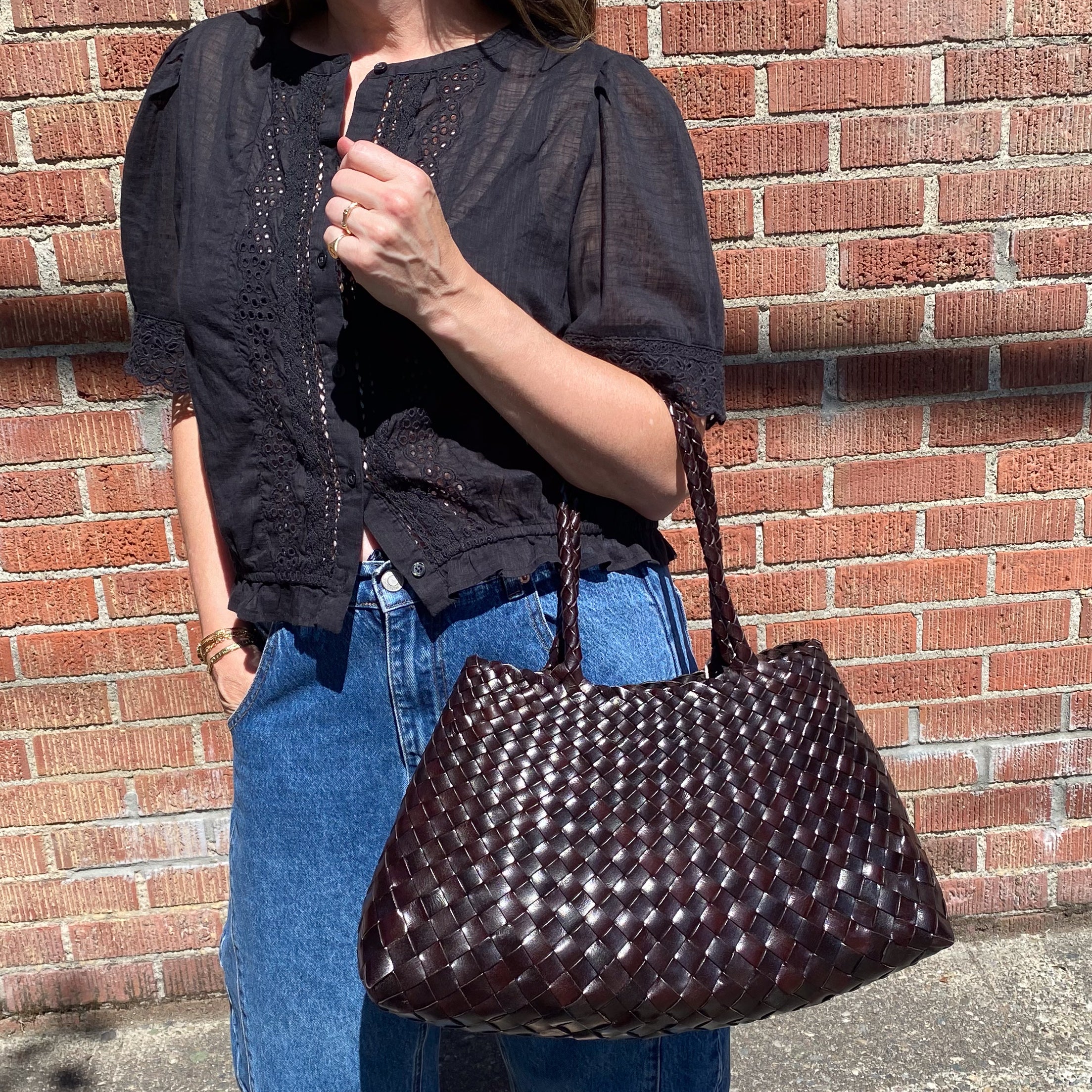 Dragon Diffusion Big Santa Croce Bag (dark chocolate) – A Mano