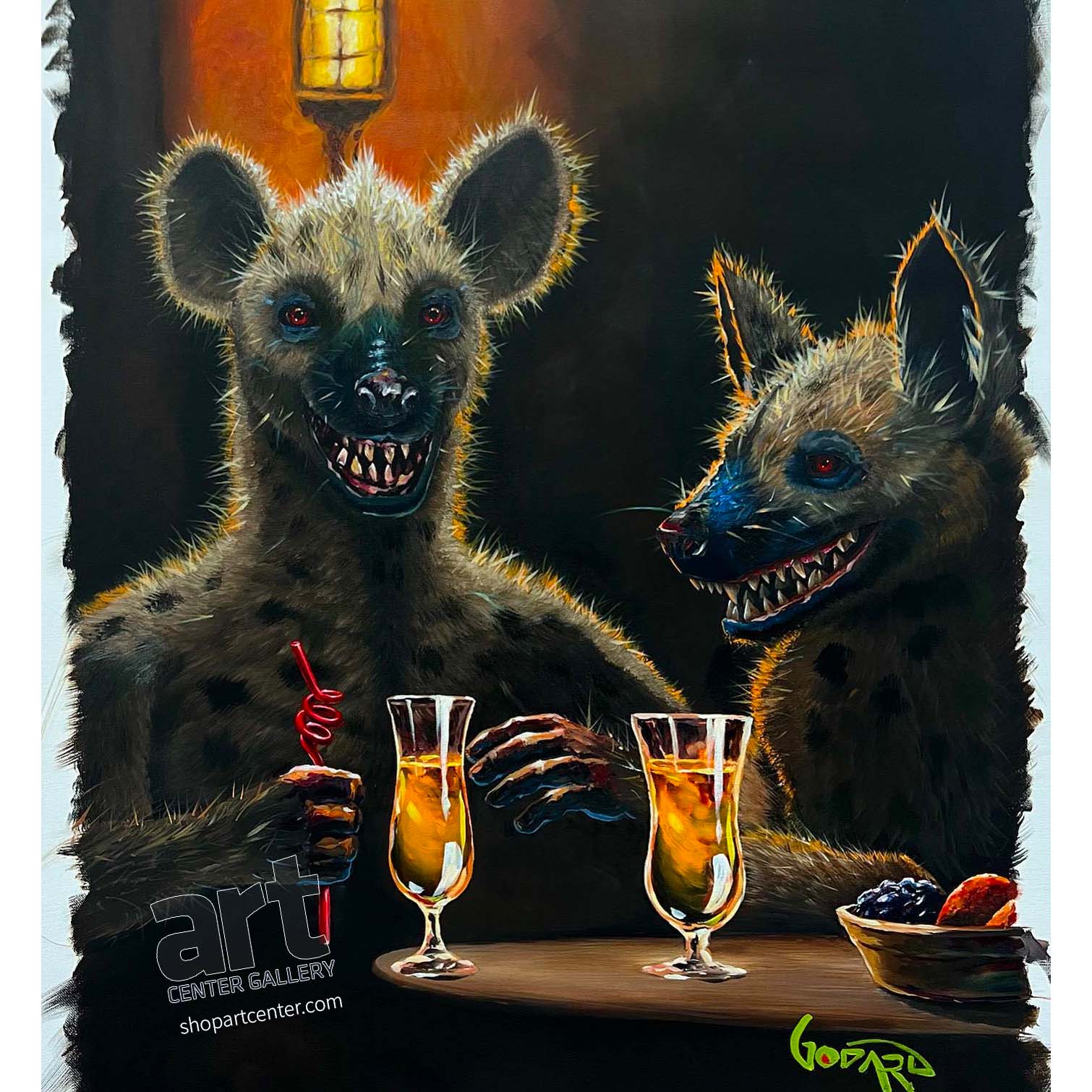 2 Hyenas walk in to a Bar…