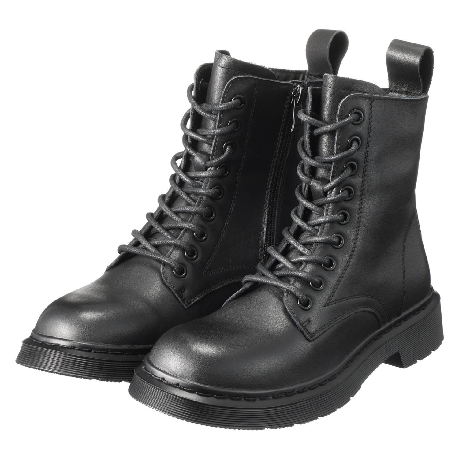 スマートウォーク レザー レースアップブーツ- ショップチャンネル