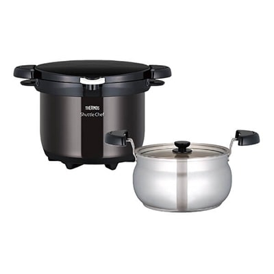 公式通販】真空保温調理器シャトルシェフ KBH-3001 ブラック(BK) の