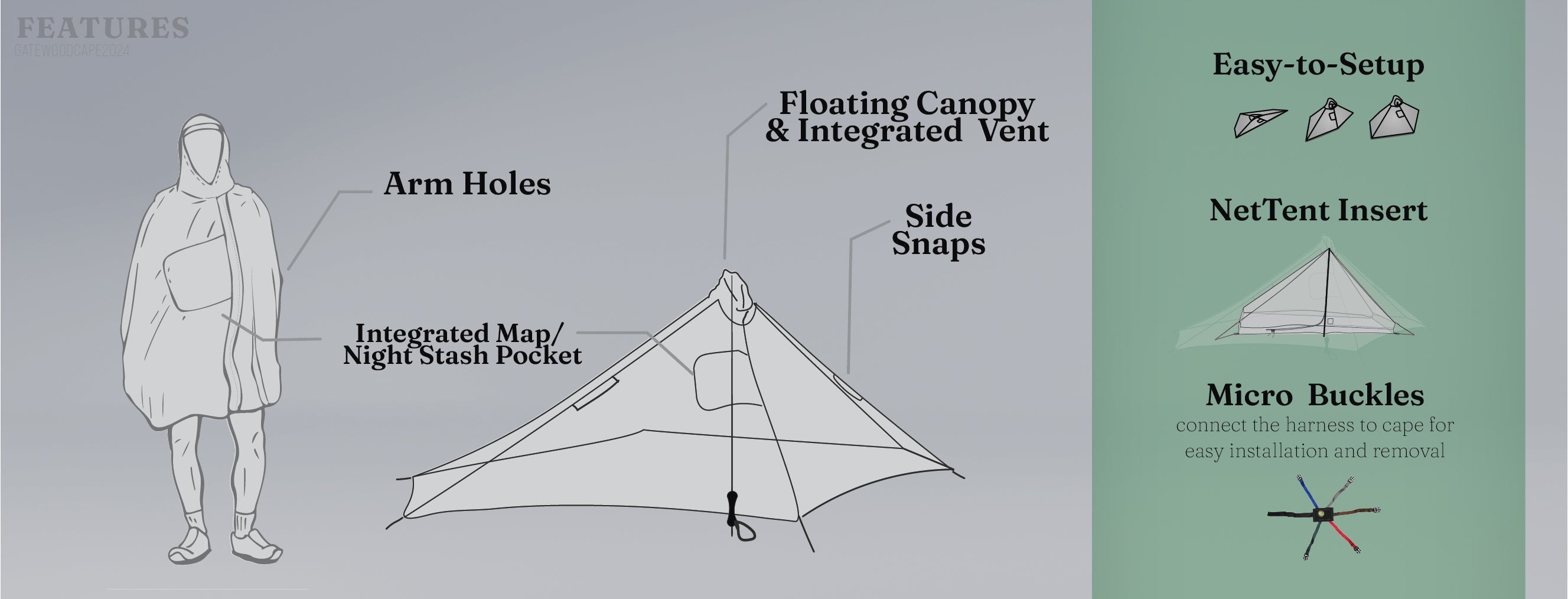 Gatewood Cape - Six Moon Designs
