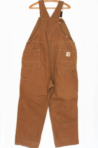 70s carharttカーハート 山ポケ ダック地 ダブルニー オーバーオール