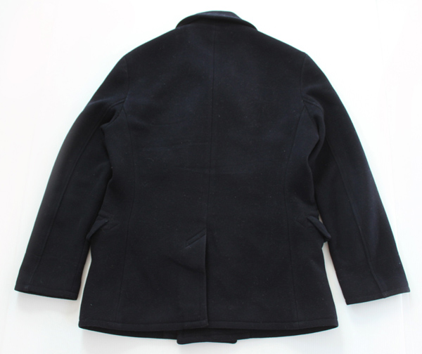 ポロ ラルフローレン 13スター 10ボタン ウール ピーコート 紺 M