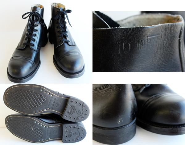 50s 米軍 キャップトゥ 7ホール アンクルブーツ 10W - Sixpacjoe Web Shop