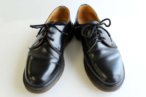 英国製 ドクターマーチン 3ホール レザーシューズ 黒 UK7