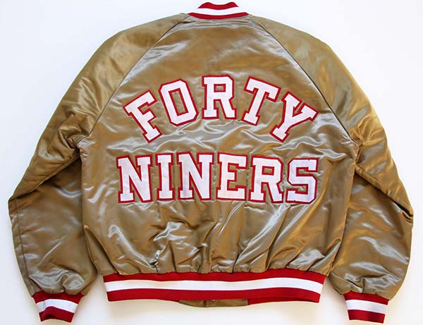 90s USA製 Chalk Line 49ERS ナイロンスタジャン L - Sixpacjoe Web Shop