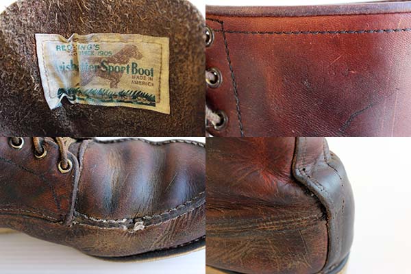 70s REDWINGレッドウイング 877 犬タグ アイリッシュセッター ブーツ