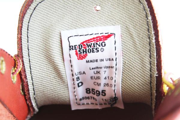 デッドストック☆USA製 REDWINGレッドウイング 8595 チャッカブーツ 赤