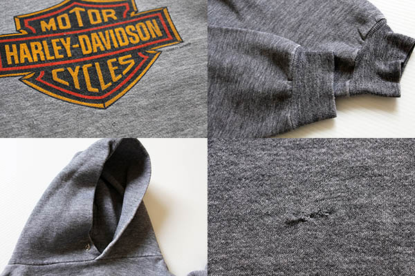 80s HARLEY-DAVIDSONハーレー ダビッドソン ロゴ スウェットパーカー