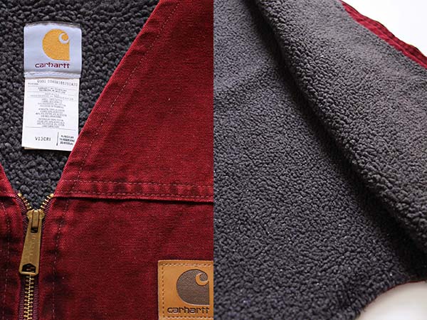 90s USA製 carharttカーハート シェルパラインド サンドストーン