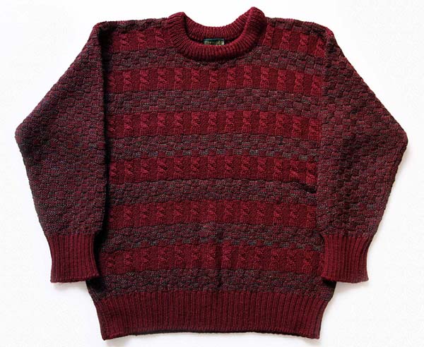 アイルランド製 inis meainイニシュマン ブロック編み×ケーブル編み