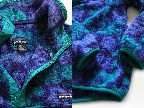 90s USA製 patagoniaパタゴニア クリーチャーズ 総柄 フリース