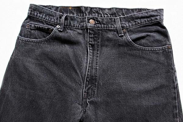 90s USA製 Levi'sリーバイス 550 ブラック デニムパンツ w36 L30