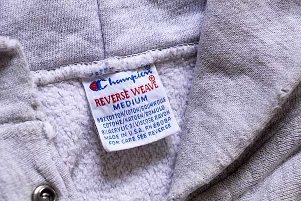 90s USA製 Championチャンピオン ワンポイント リブライン リバース