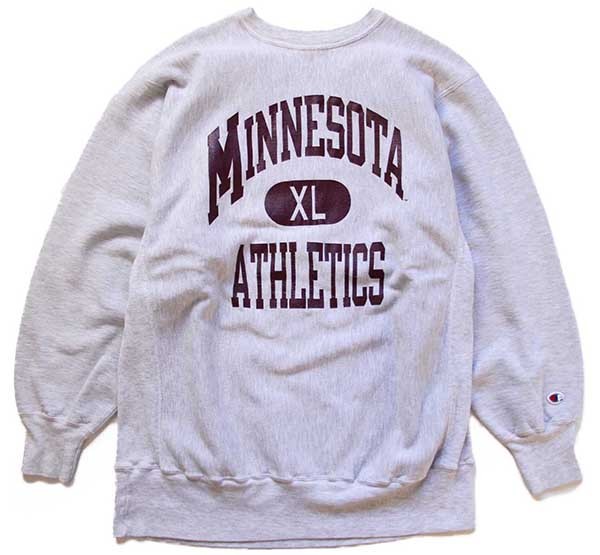 90s メキシコ製 Championチャンピオン MINNESOTA ATHLETICS 三段中抜き
