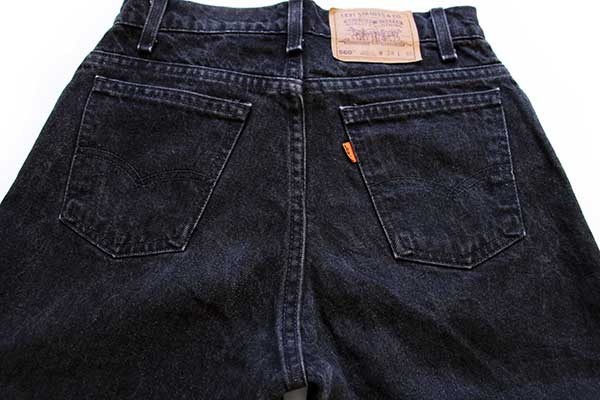 90s USA製 Levi'sリーバイス 560 ブラック デニムパンツ w28☆01