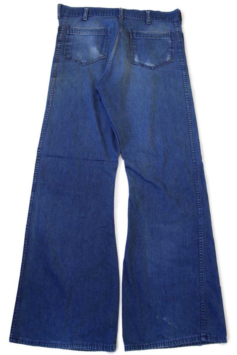 70s navdungaree フレア デニム セーラーパンツ w35 - Sixpacjoe Web Shop