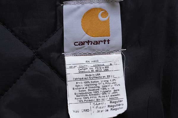 00s USA製 carharttカーハート リアルツリーカモ キルティングライナー