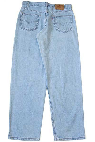 90s USA製 Levi'sリーバイス 550 デニムパンツ アイスブルー w36 L30