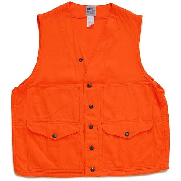 USA製 FILSONフィルソン ハンティングベスト オレンジ 40 - Sixpacjoe