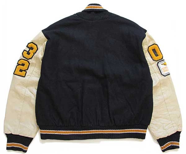 00s USA製 パッチ付き キルティングライナー メルトン ウール 袖革