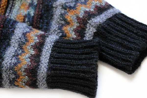 アイルランド製 GAELTARRA 総柄 ウールニット セーター 44 - Sixpacjoe