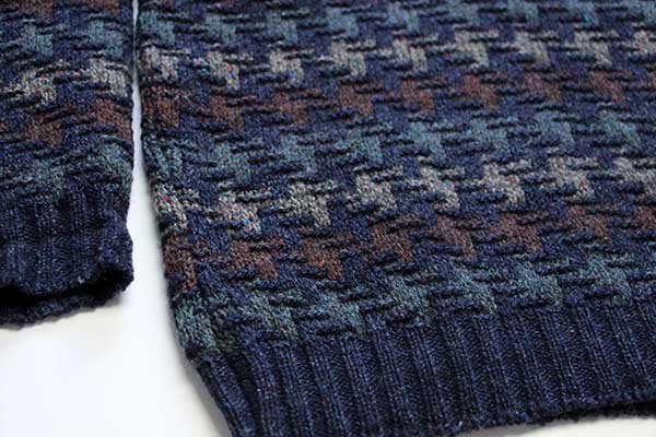 90s USA製 ORVISオービス 編み柄 ネップ入り ウールニット セーター L