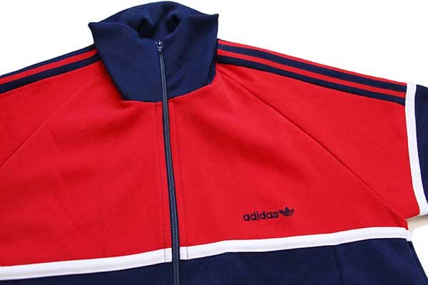 デッドストック☆80s adidasアディダス トレフォイル ロゴ刺繍